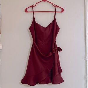 Lucy in the Sky maroon sundress